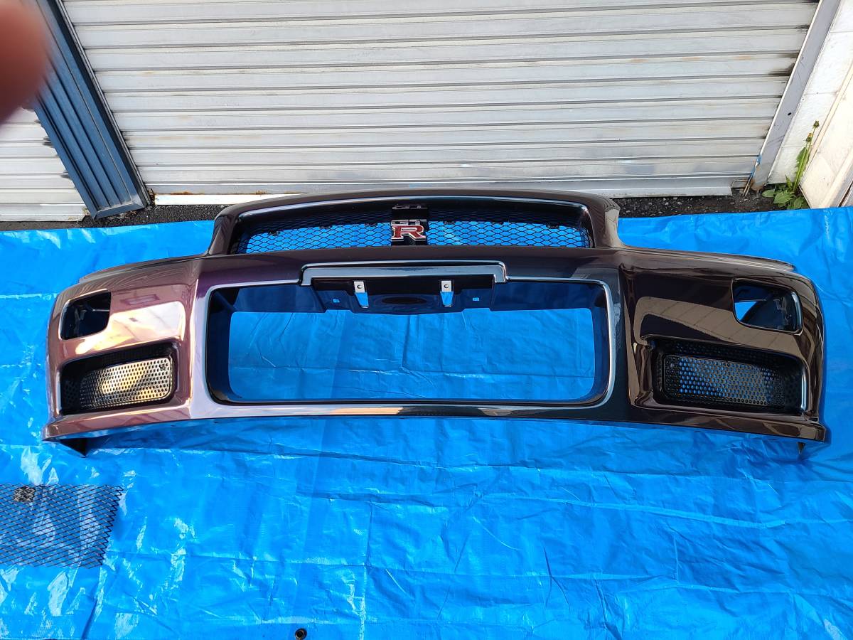 スカイラインgt R純正フロントバンパー Bnr34 R34gt R カラーミッドナイトパープル2 300台限定車 カラーナンバーlv4 送料元払い の落札情報詳細 ヤフオク落札価格情報 オークフリー スマートフォン版