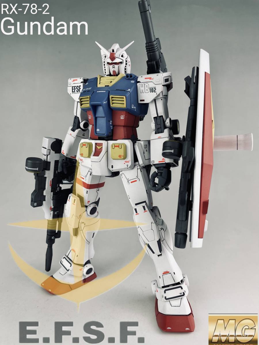 Mg 1 100 Rx 78 02 ガンダム Gundam The Origin版 改修完成品 の落札情報詳細 ヤフオク落札価格情報 オークフリー スマートフォン版