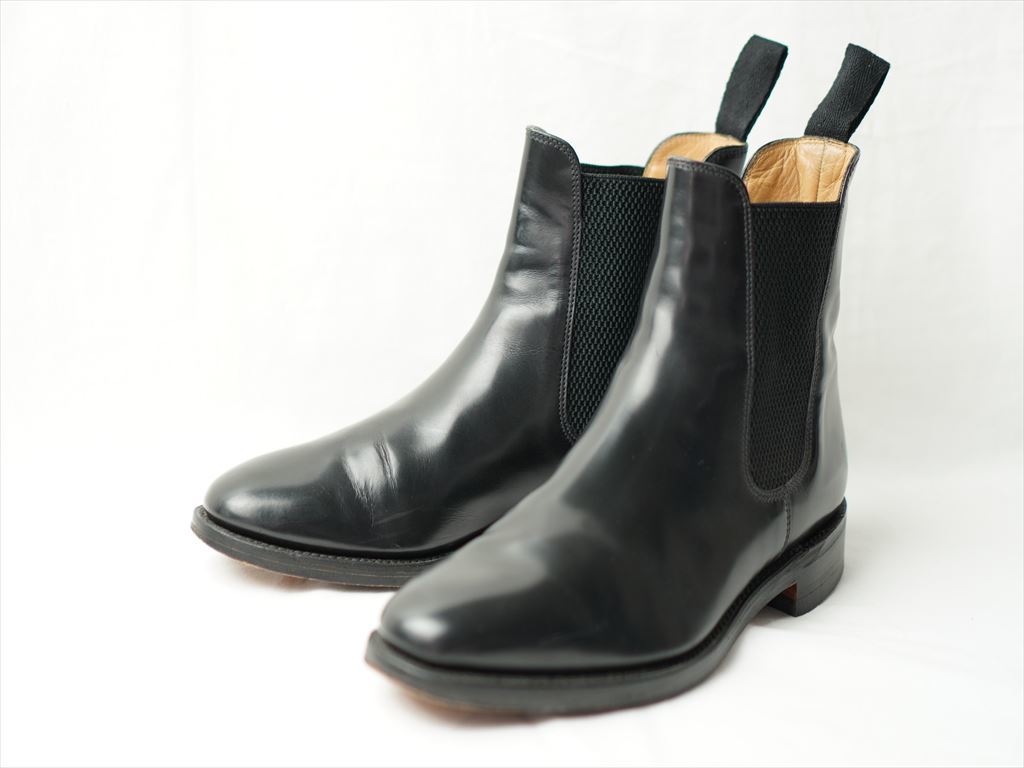 Loake ローク サイドゴアブーツ チェルシーブーツ 黒 71 2 7 5 イギリス製 英国製 の落札情報詳細 ヤフオク落札価格情報 オークフリー スマートフォン版
