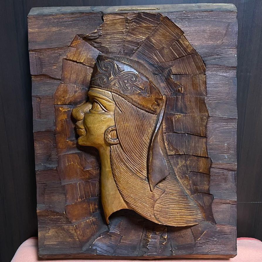 骨董品1972年阿寒湖アイヌコタリ民芸品特大 アンティーク 販売 2025年