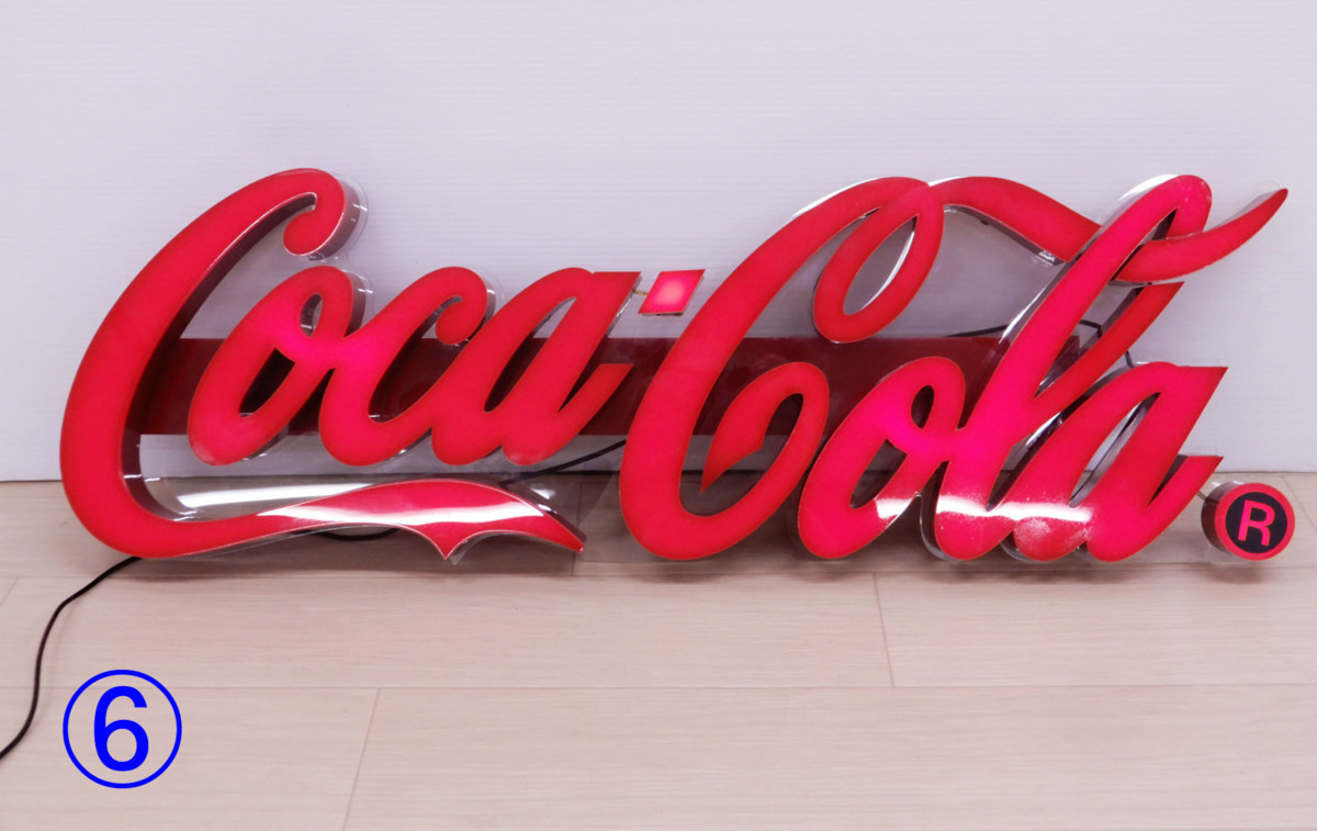 傷や汚れあり】○6) コカ・コーラ Coca-Cola ペニージャパン 立体ロゴ
