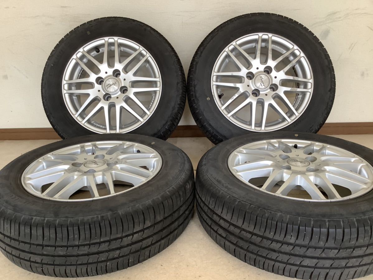 PROGET ROXCY 5.5J-14 4穴 PCD100 4本+185/70R14 スタッドレスアルミ