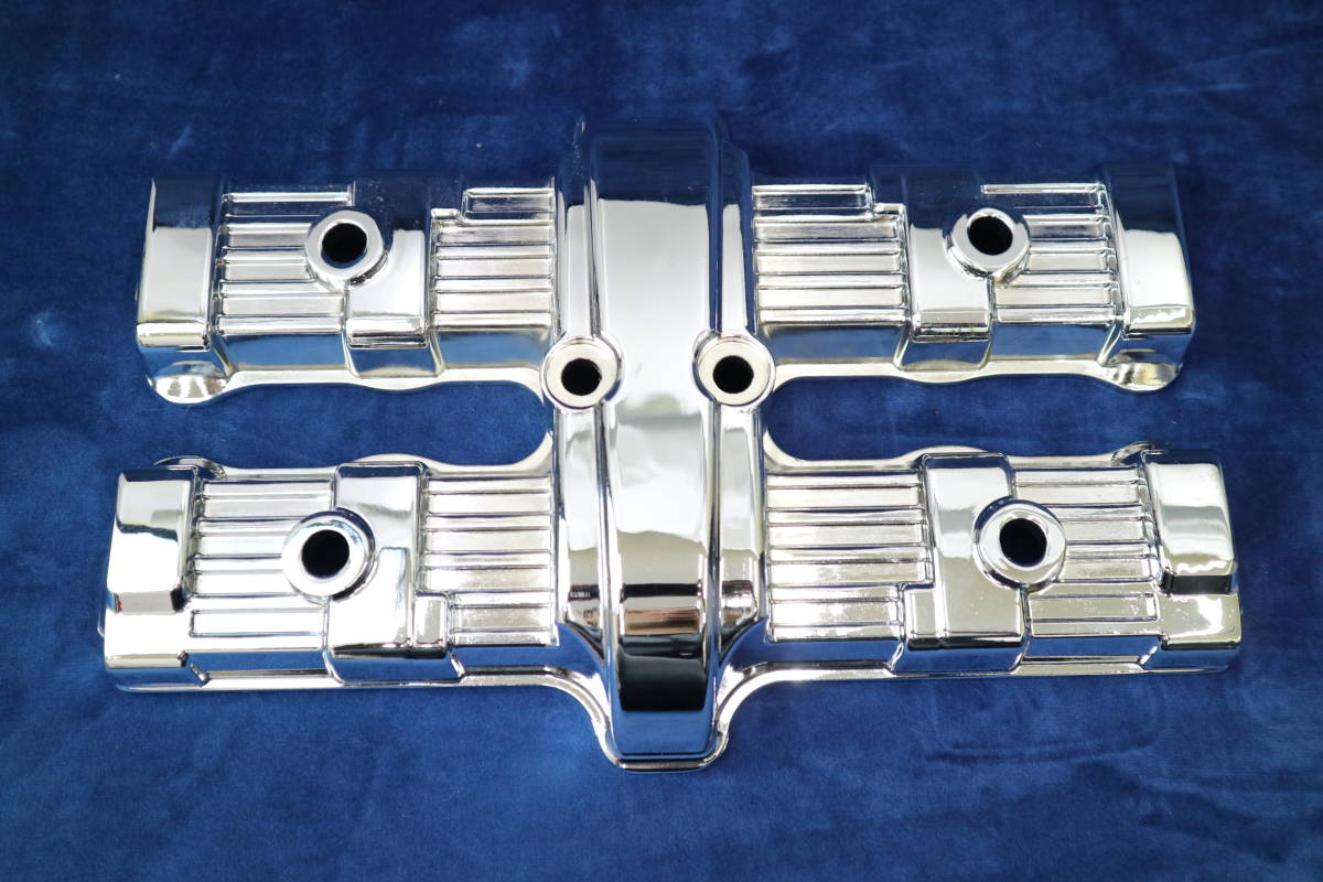 【目立った傷や汚れなし】CBX400F エンジン ヘッドカバー メッキ/ CBX550F CBR400F NC07エンジンBEETキジマ