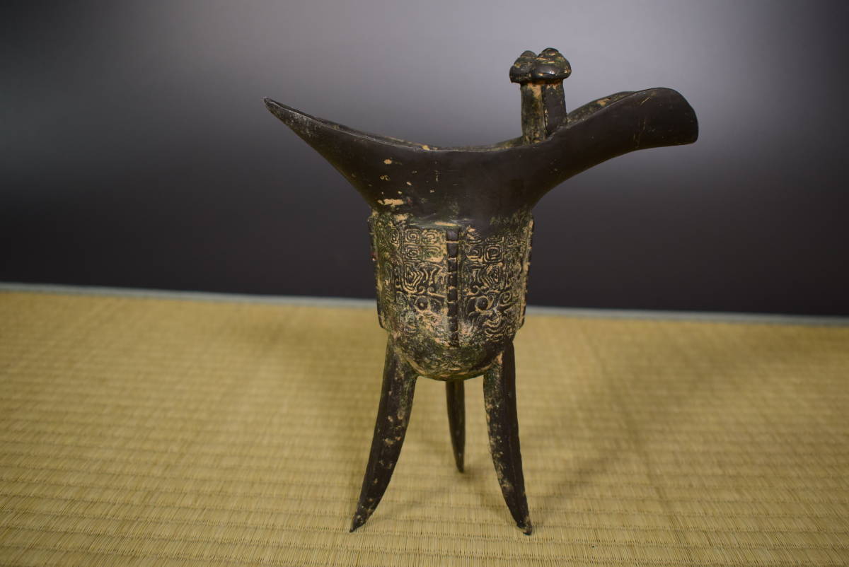 とても古い唐銅水盤黄銅骨董品中国古玩アンティーク