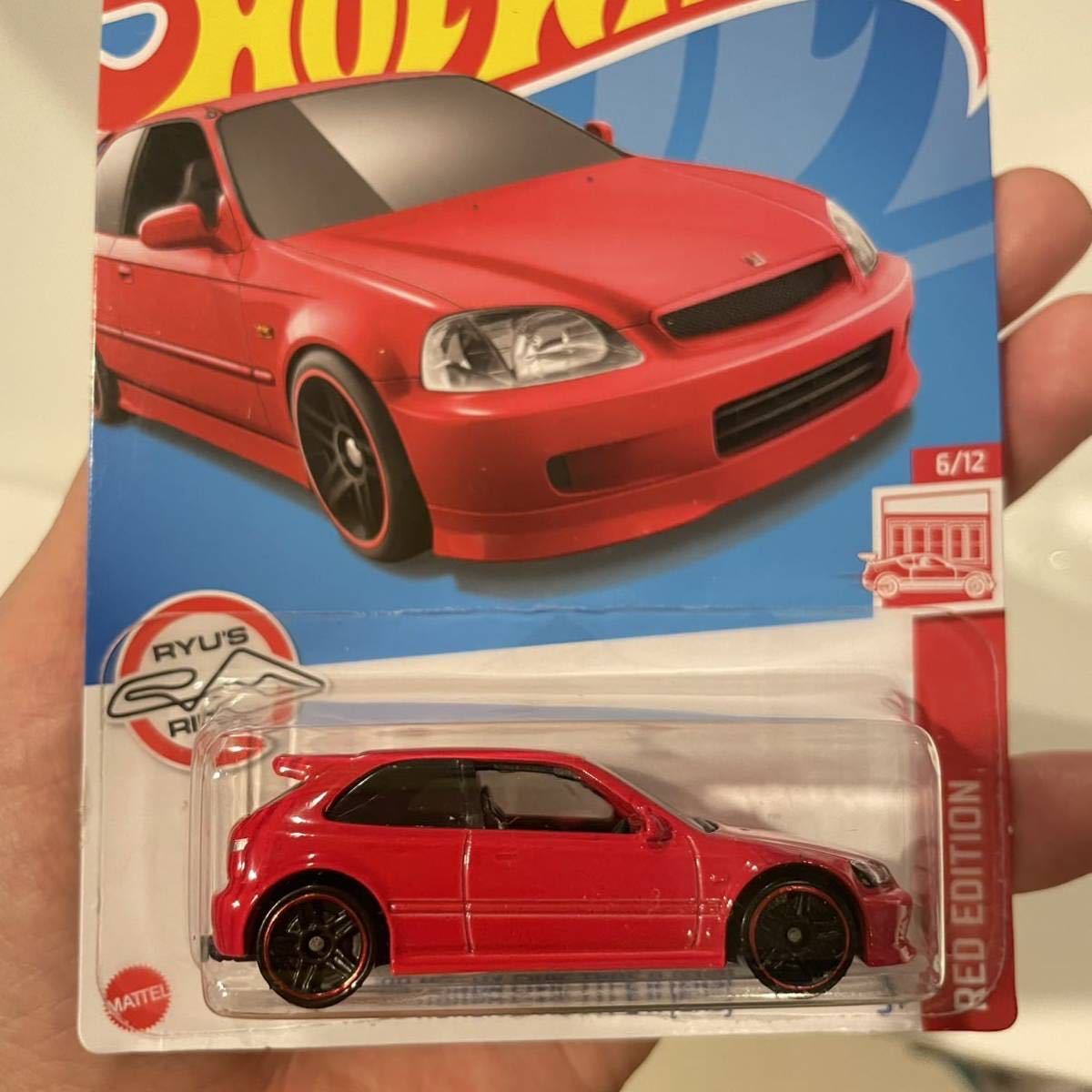 ホットウィール ターゲット限定レッドエディション #1 '90 ホンダシビック Hot Wheels '99 Honda Civic Type R Red Edition Target