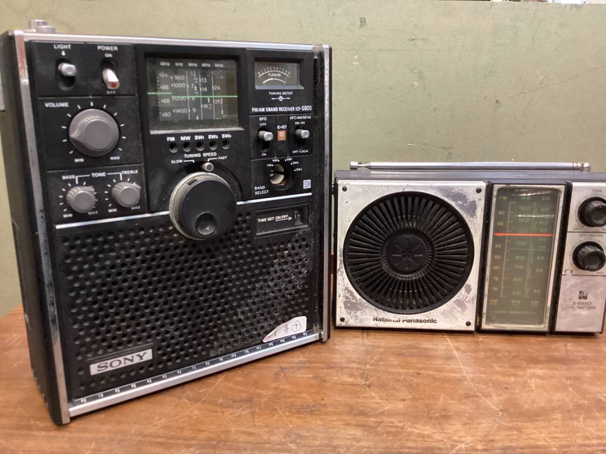 SONY BCLラジオ スカイセンサー 5800 動作品。ACアダプター付き SONY BCLラジオ スカイセンサー 5800 動作品。ACアダプター付き