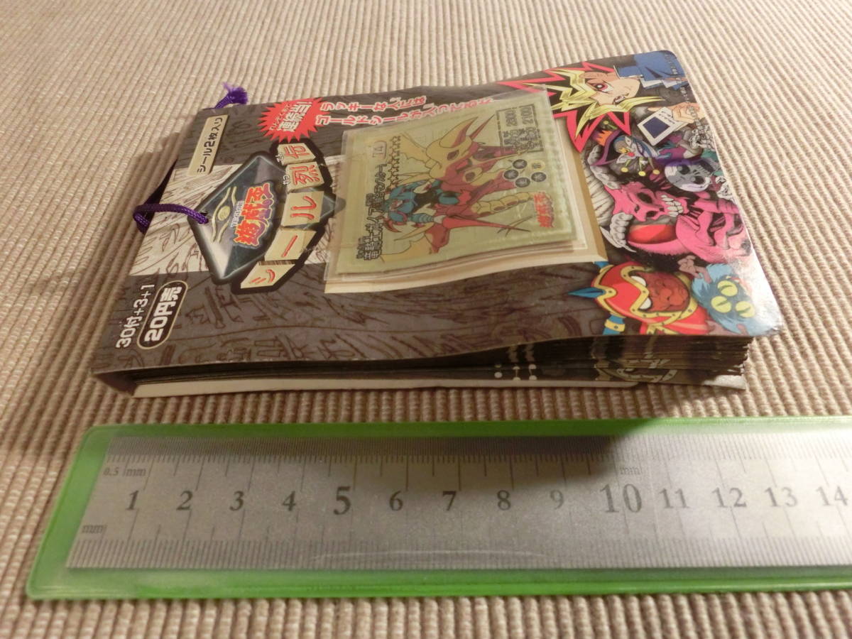 未使用】未開封 遊戯王 シール烈伝 1束 34袋 1袋2枚入り アマダ 1998