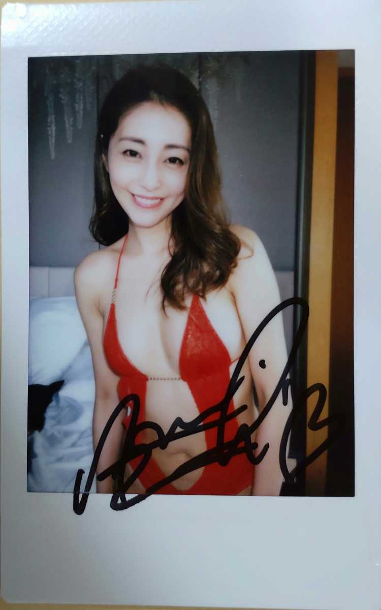 香月杏珠 「ラスト・ティーン」 直筆サイン入り 現場チェキ 競泳水着 A