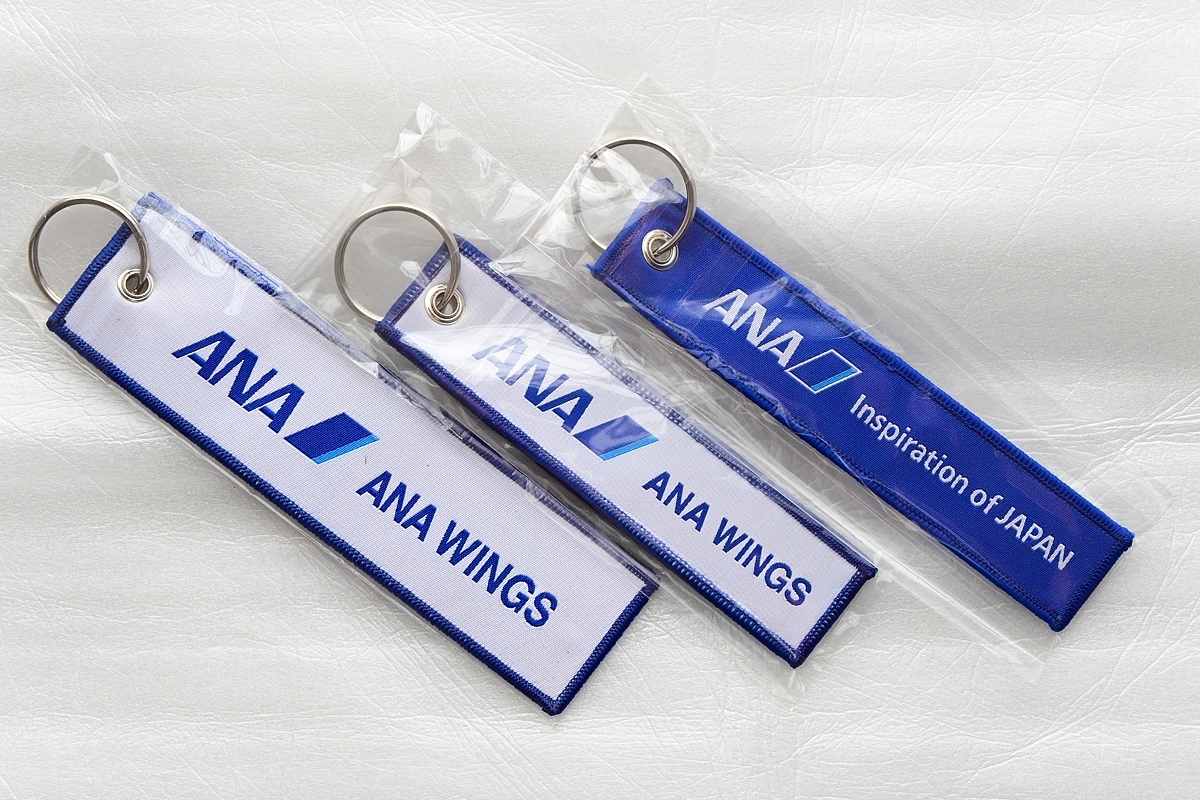 【即日配送】ANA レトロモチーフ フライトタグ 3本セット（モヒカンブルー） 即日配送】ANA レトロモチーフ フライトタグ 3本セット（モヒカンブルー）