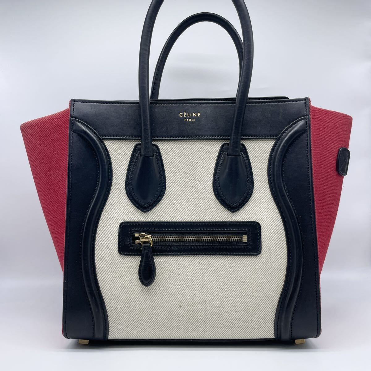 セール】 極美品 保存袋付 CELINE セリーヌ ラゲージ マイクロ