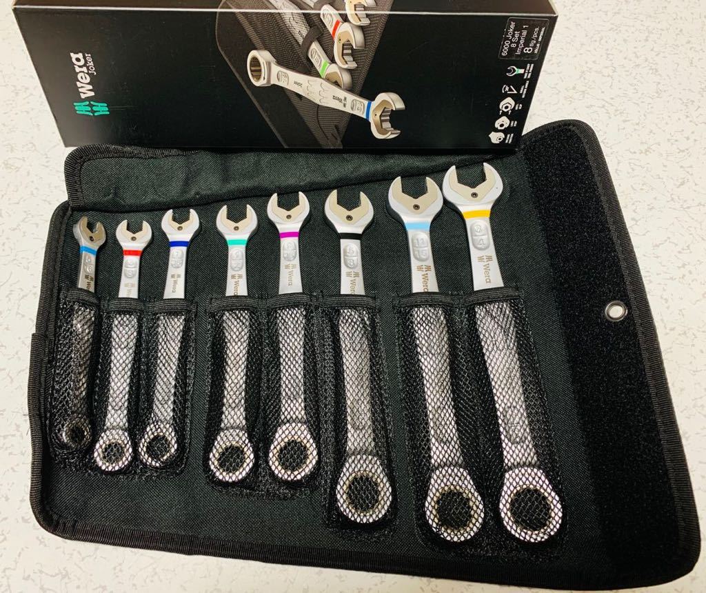 【未使用】Wera 05020012001 Joker Set Imperial Combination WrenchSet, 8