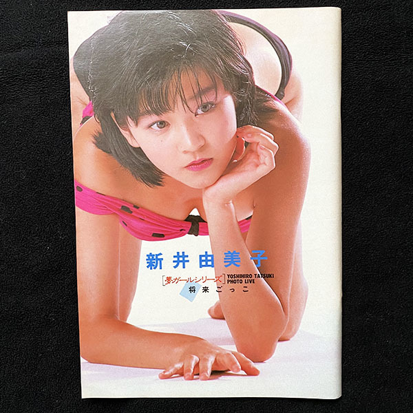 やや傷や汚れあり】切り抜き 4P□新井由美子 水着/若い頃