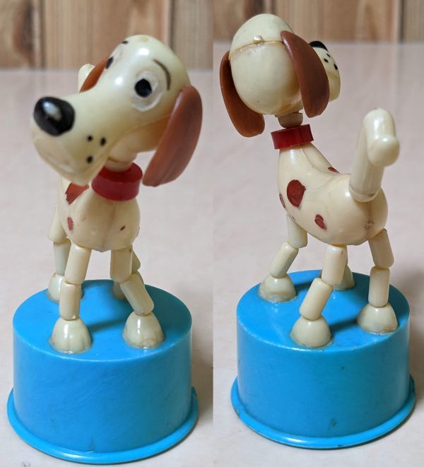 【やや傷や汚れあり】60s Kohner コナー社 ハンナバーベラ ダンサー・ザ・ドッグ プッシュパペット ドール フィギュア ビンテージ