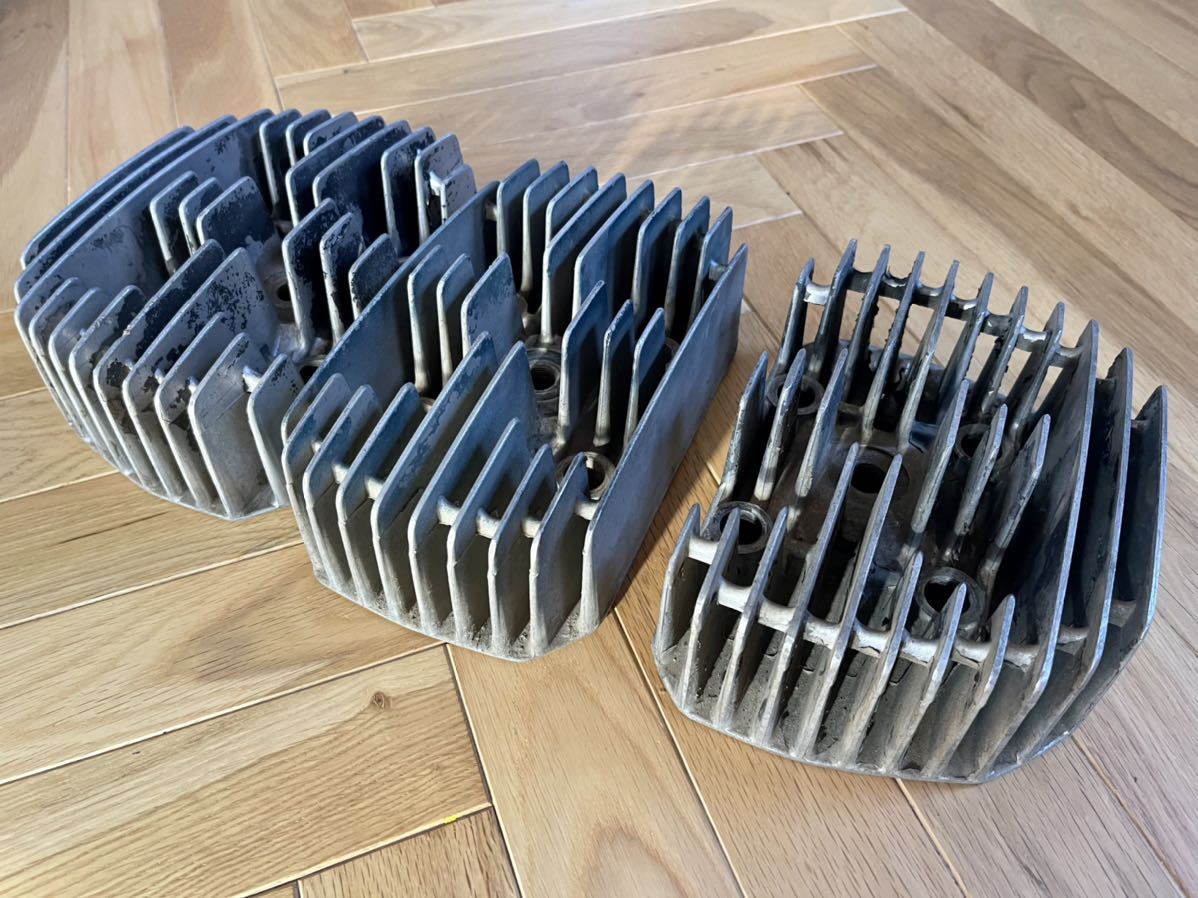 KH400 シリンダーヘッド3個セット☆S3、400SS、KH250、マッハ の落札