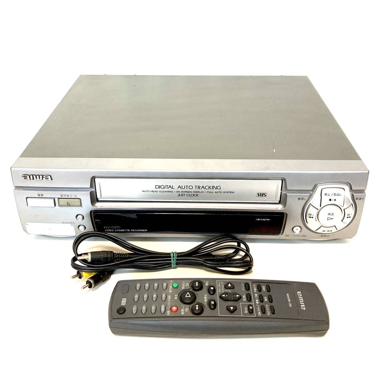 中古 aiwaアイワ ビデオカセットレコーダー DVDプレーヤー一体型