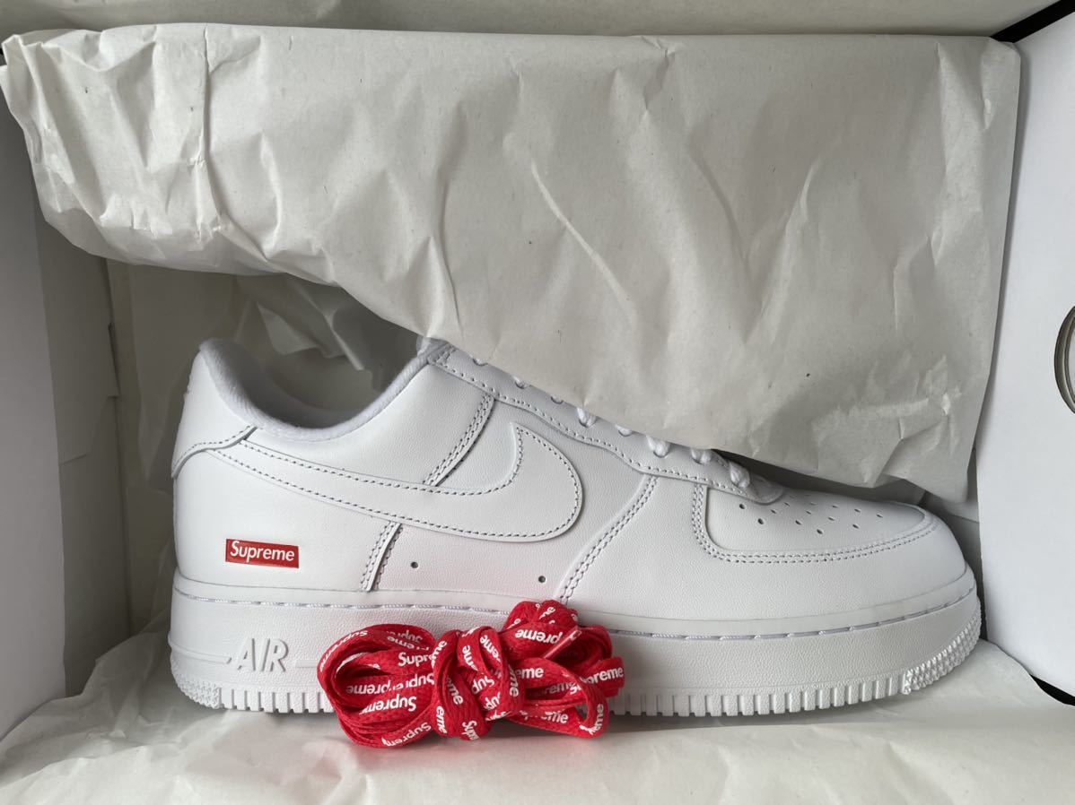 supreme x nike air force 1 low white