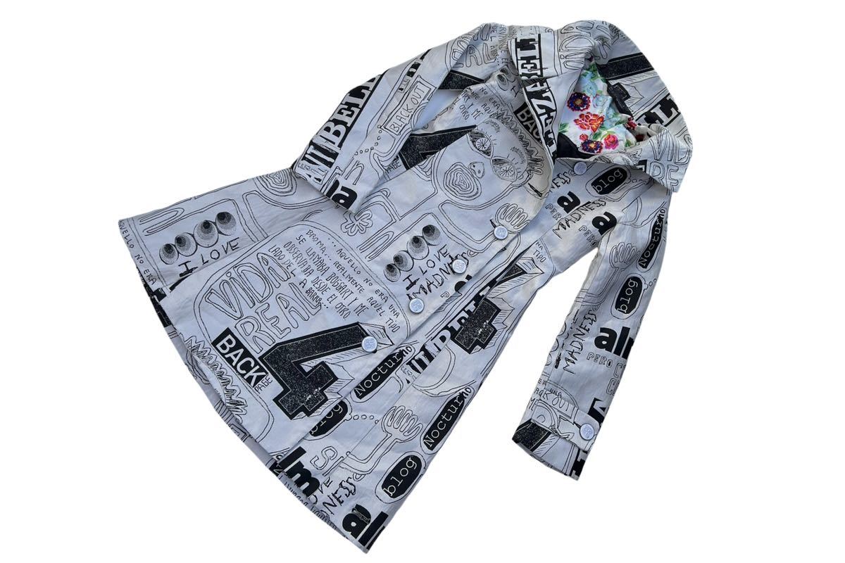 美品 Desigual デシグアル パイソン柄 コート 38 ブラウン系 レディース main image 0