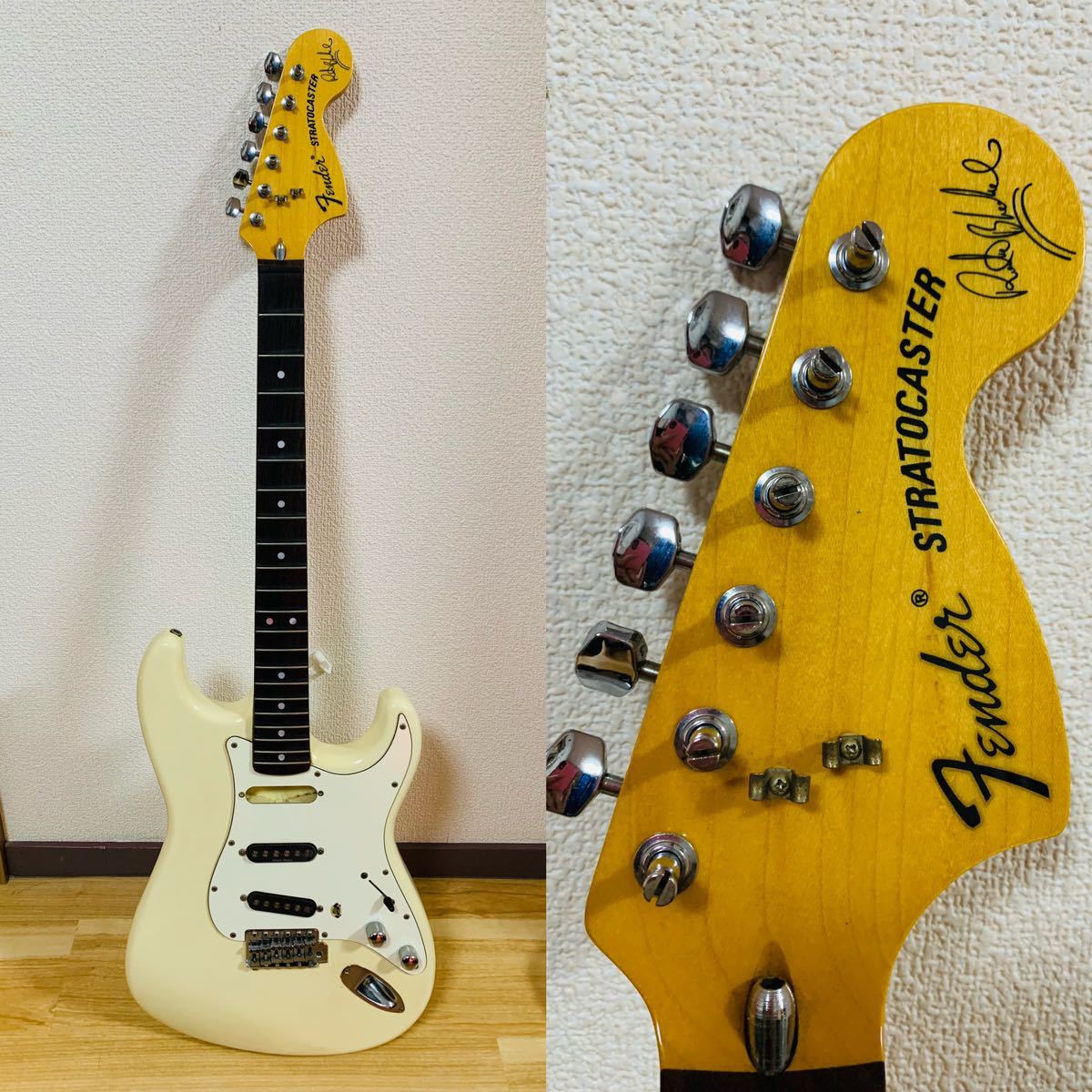 【やや傷や汚れあり】Fender エレキギター Stratocaster フェンダーストラトキャスター Squier ストラトキャスター