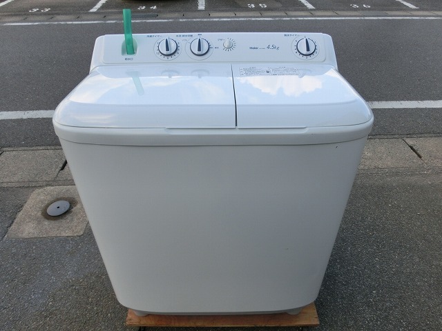 傷や汚れあり】Aこ7S 2槽式洗濯機 Haier ハイアール 4.5kg