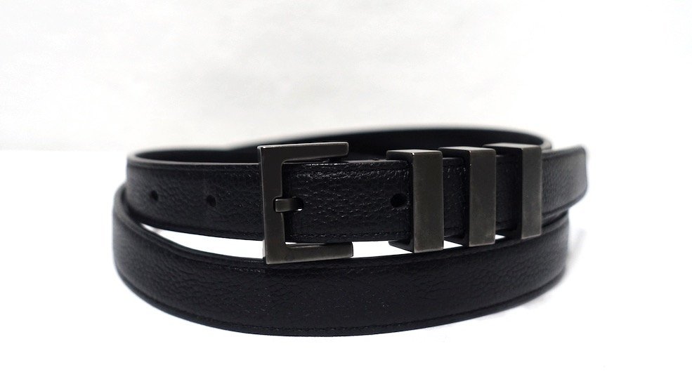 名作SAINT LAURENT PARIS 3連ベルト　SIZE:95 SAINT LAURENT(サンローラン) / 3連バックルベルト/ベルト