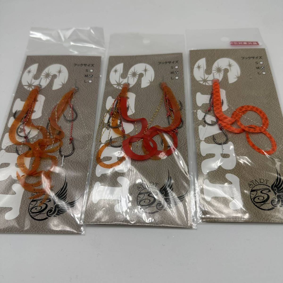 スタート タイラバ 替ユニット Mサイズ えびオレンジ セット あかるい