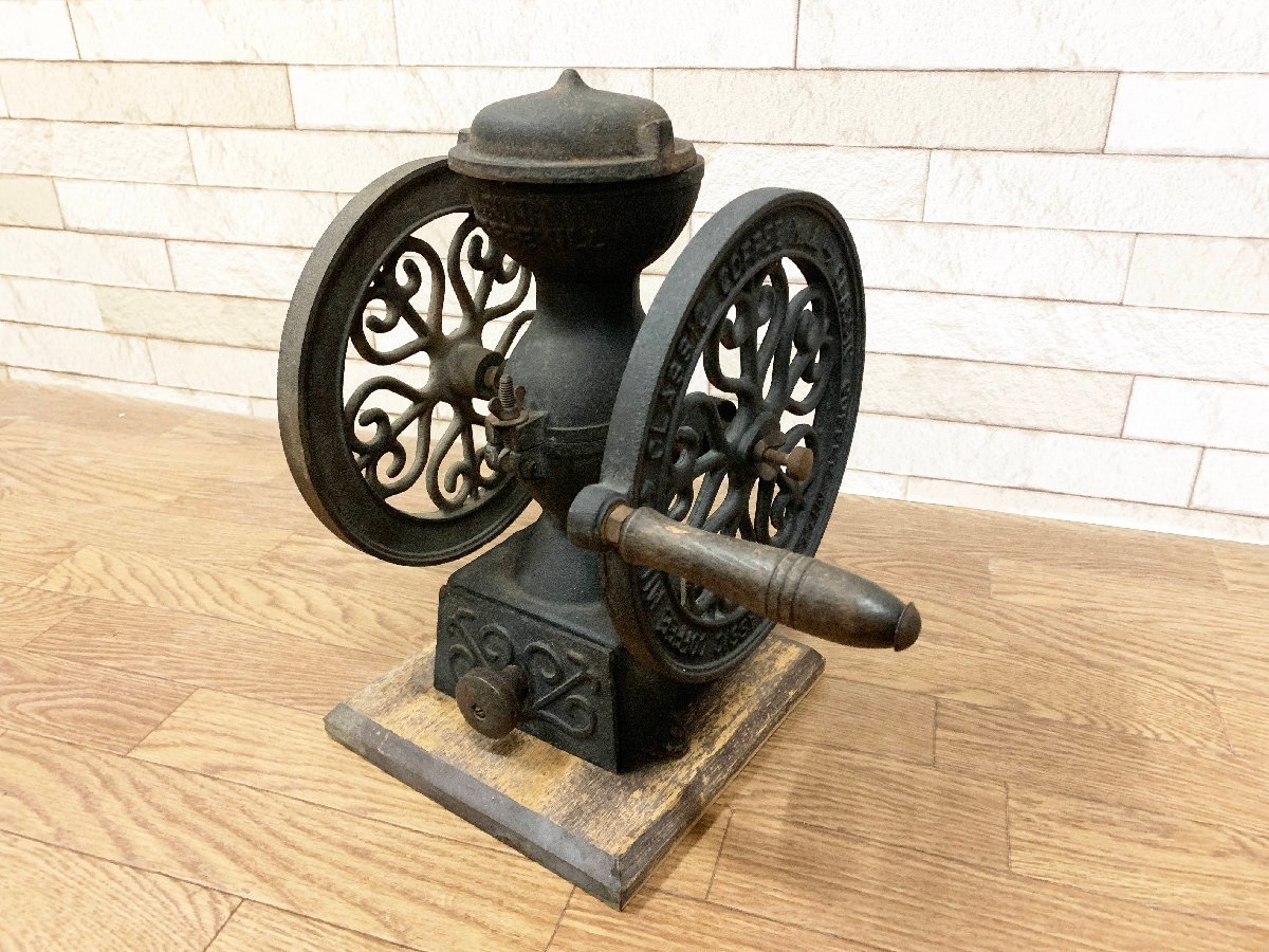 全体的に状態が悪い】BUNN COFFEE MILL バンコーヒーミル 鋳鉄製 