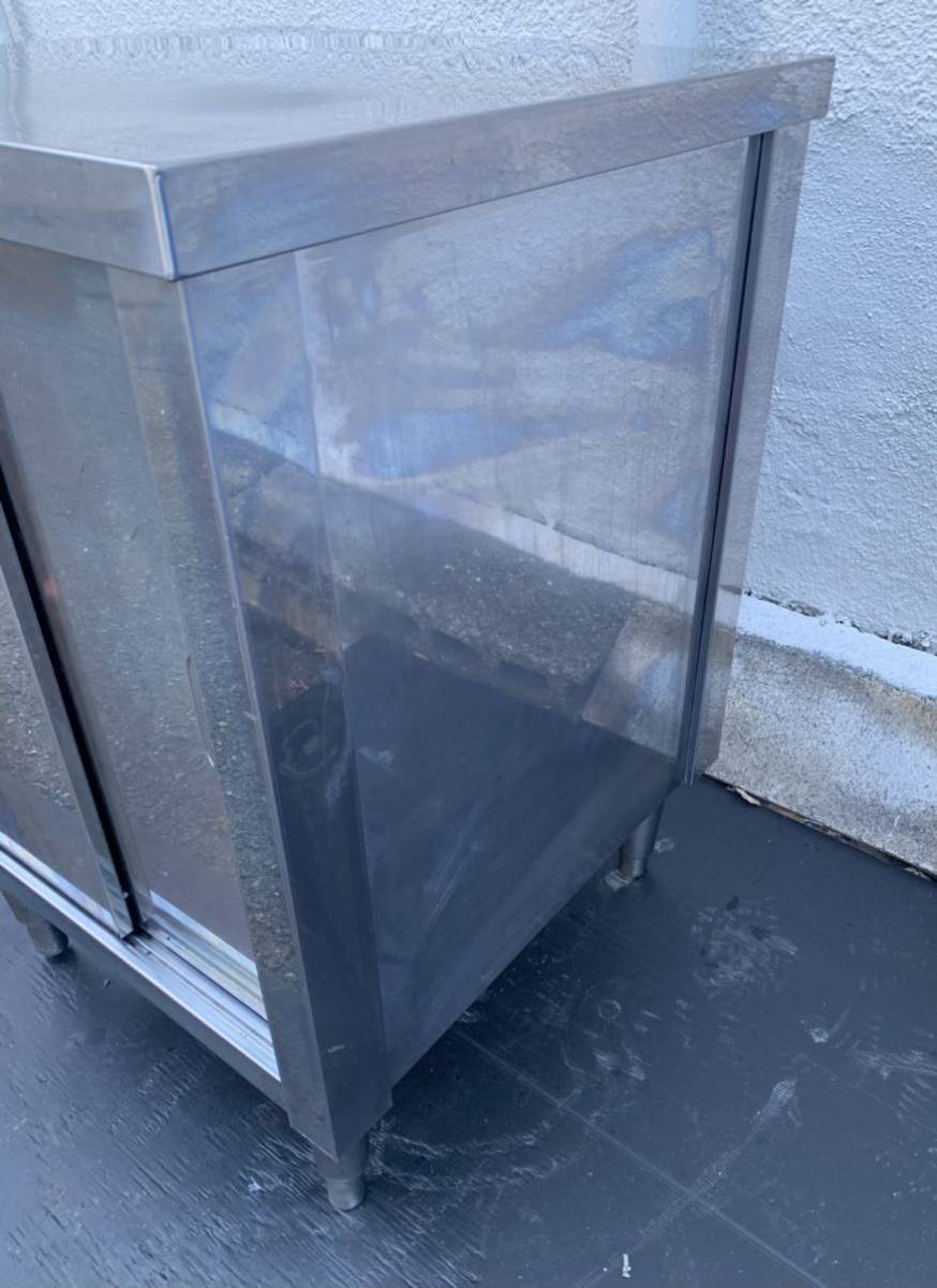 やや傷や汚れあり】業務用 キャビネット 作業台 調理台 600×600×800  