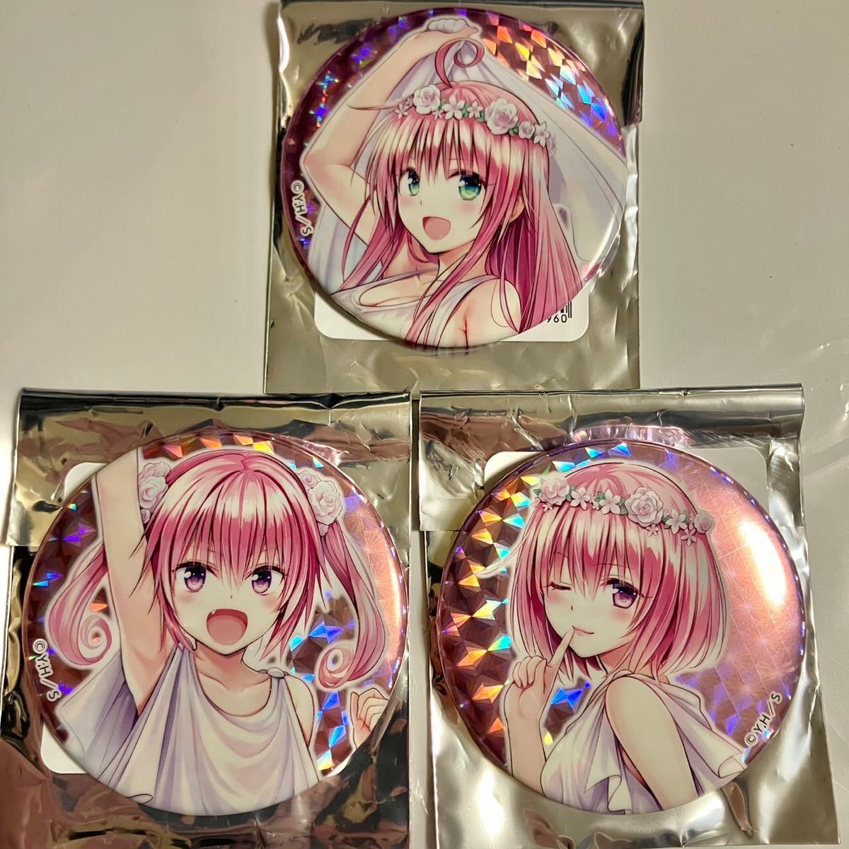 ToLOVEる 原画展 凱旋 ランダム缶バッジ ホロ ノーマル 入場特典