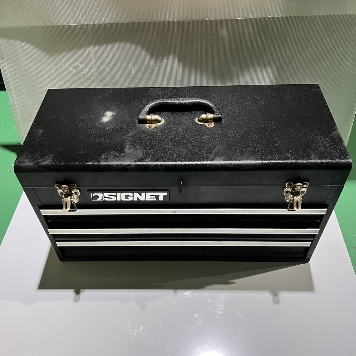 SIGNET ツールボックス 両開 工具箱 SG350☆シグネット メタルケース