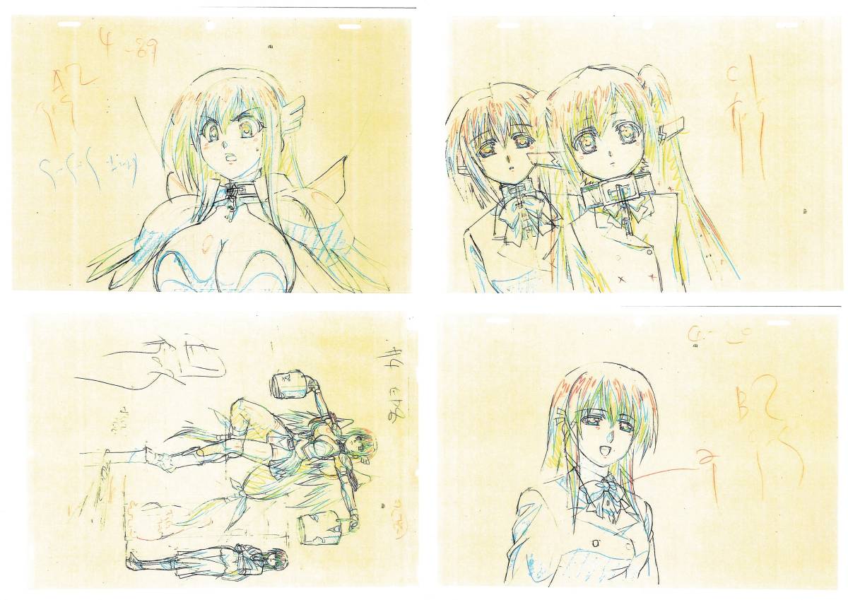 そらのおとしもの アニメーションスタジオ実使用 直筆 原画