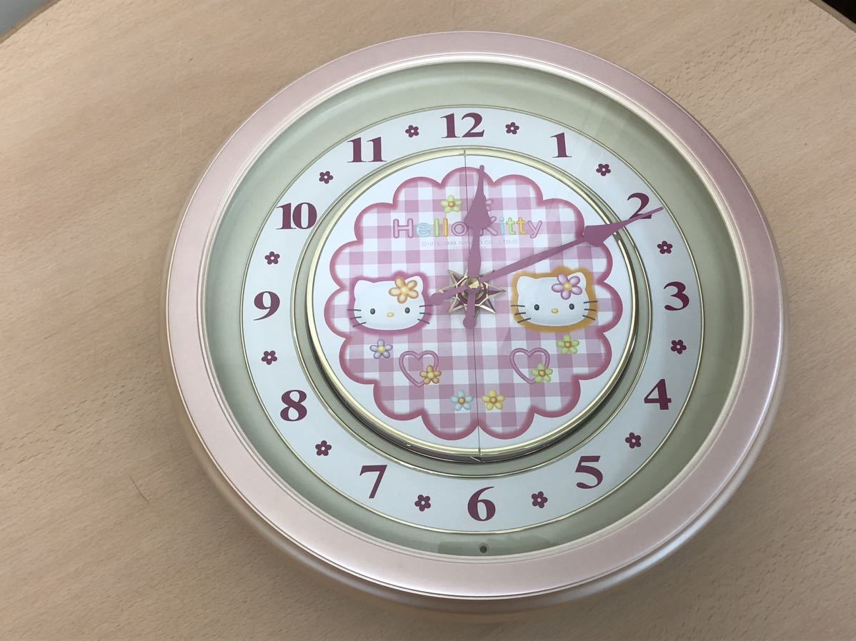 激レア 未使用級【ハローキティ】壁掛け時計CITIZEN 4MH754-013