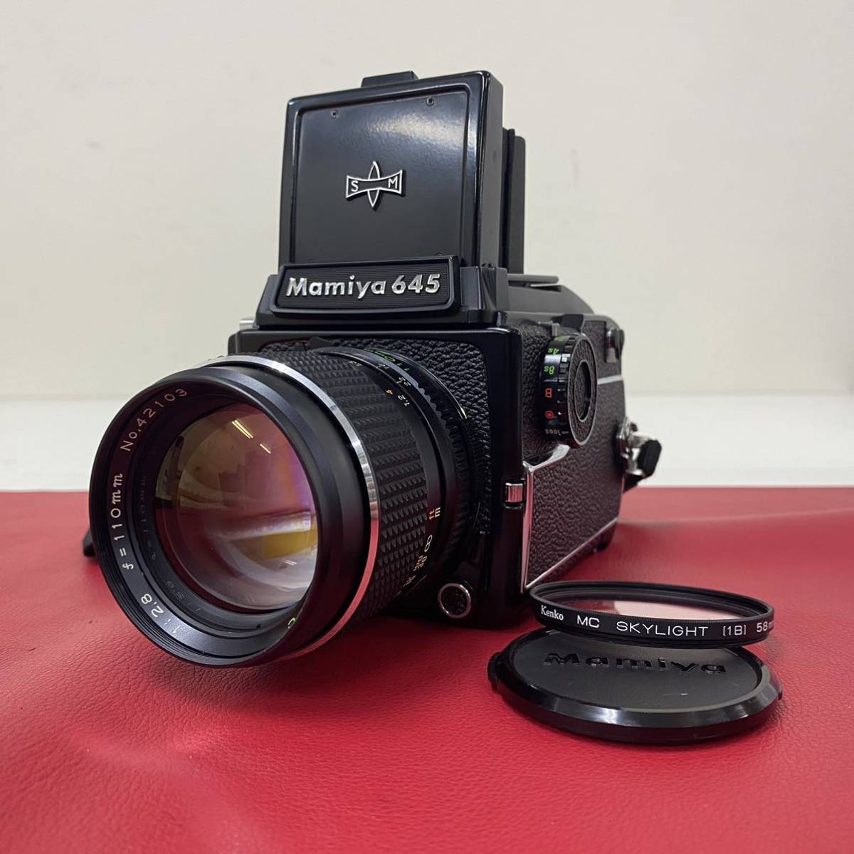 静081 マミヤ 645 1000S 中判 SEKOR S F1.9 80㎜ 中判フィルムライク道