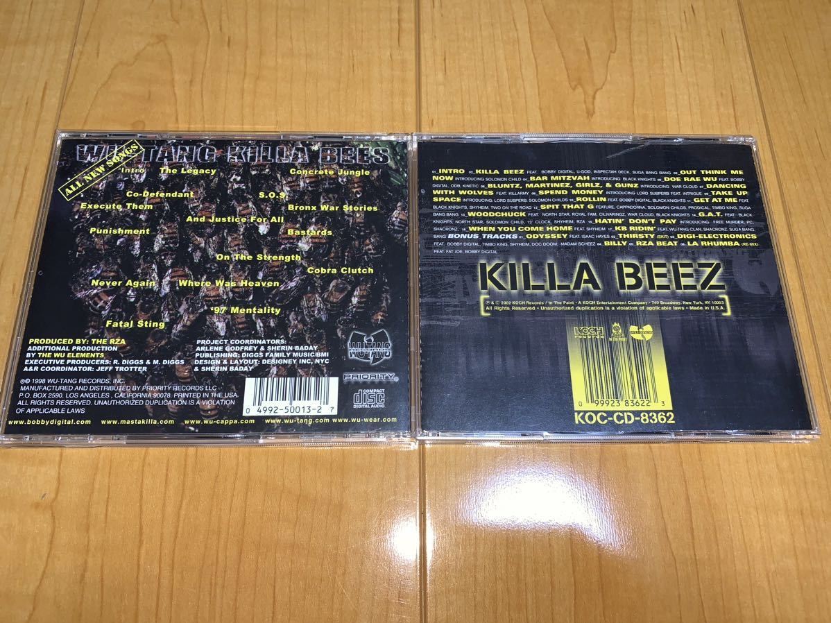 目立った傷や汚れなし】【輸入盤CD】RZA Presents: Wu-Tang Killa Bees