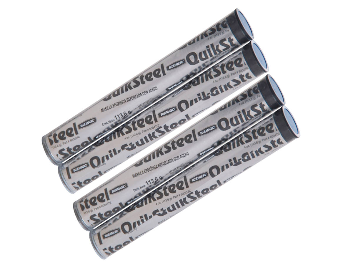 【未使用】 即決 クイックスチール 4本 エポキシパテ 4オンス(113.6g) / Quik Steel ブルーマジック H の落札情報