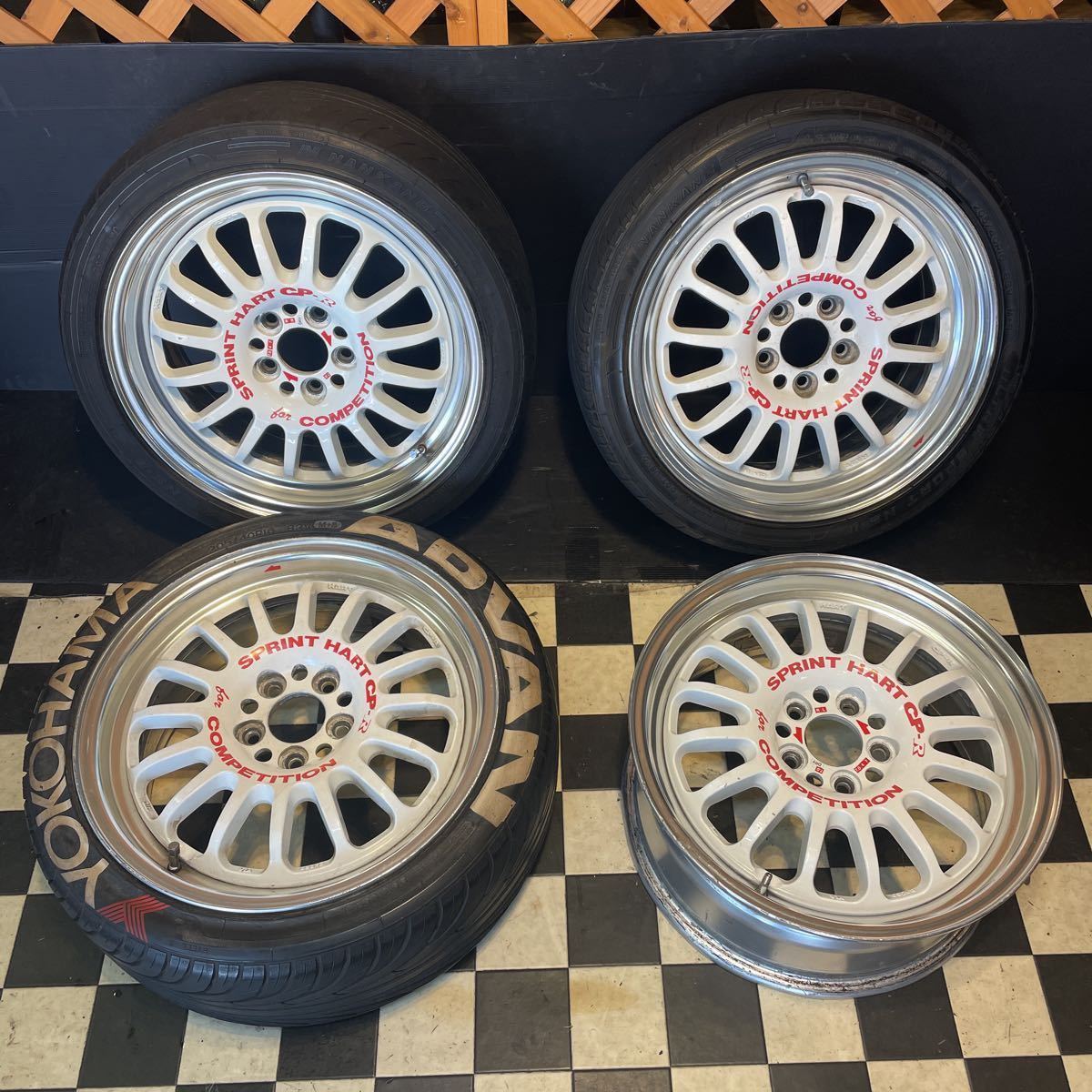 傷や汚れあり】スプリントハート CP-R SPRINT HART 16インチ 100/5H 16