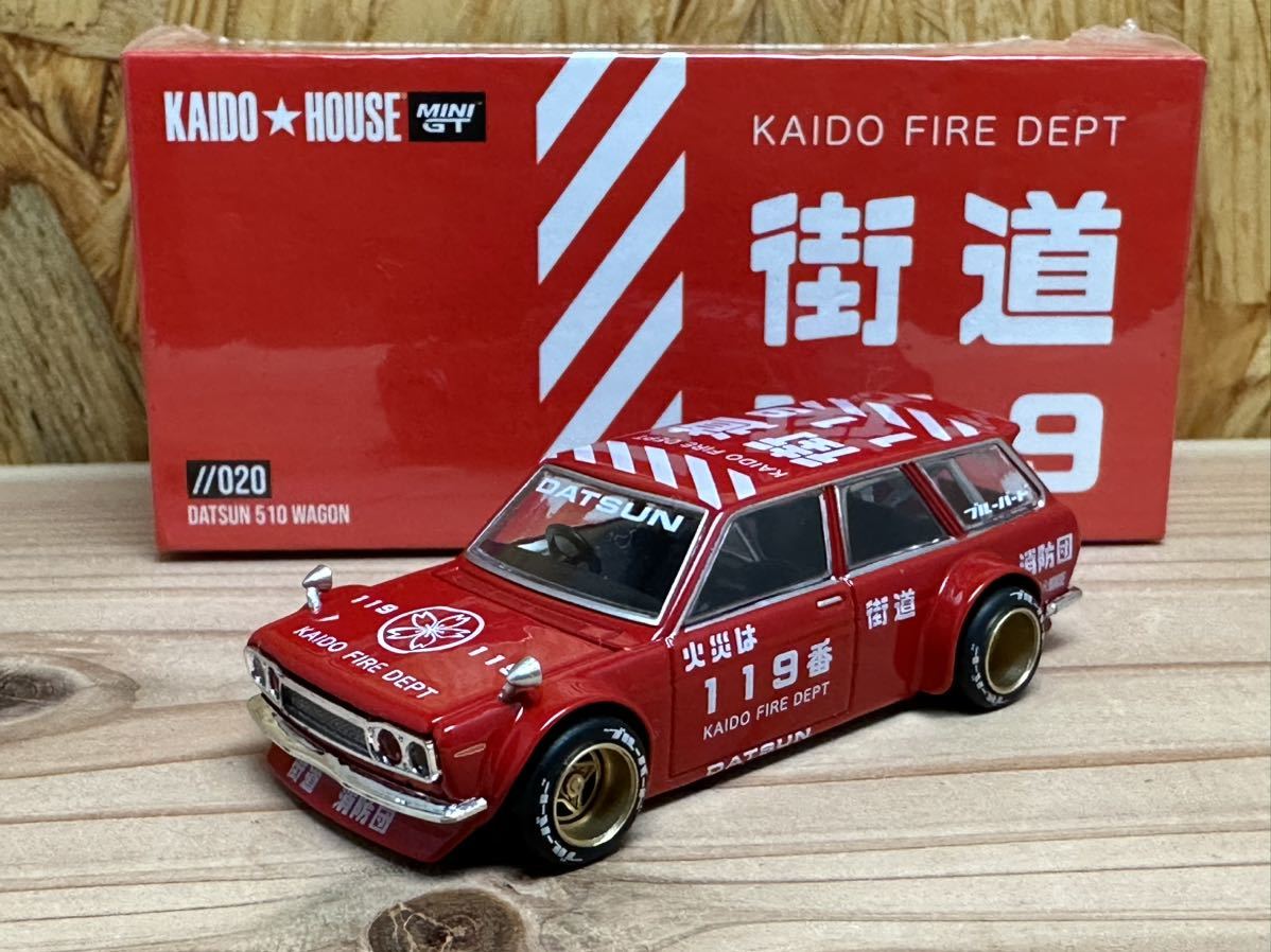 未使用】チェイスカー KAIDO HOUSE × MINI GT 1/64 Datsun KAIDO 510