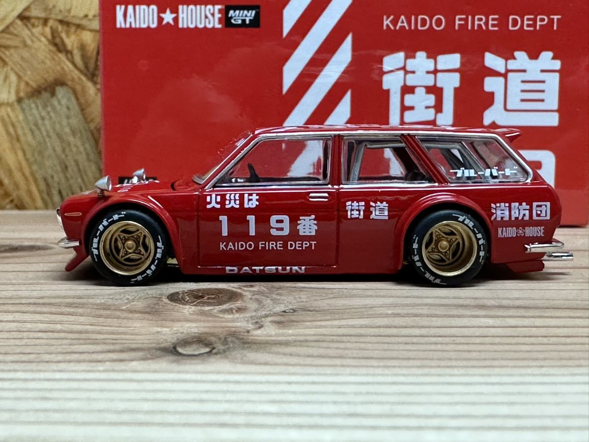 未使用】チェイスカー KAIDO HOUSE × MINI GT 1/64 Datsun KAIDO 510