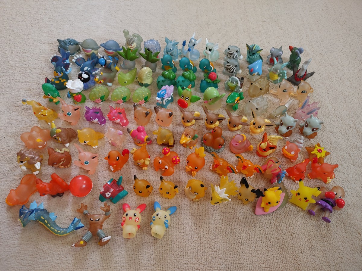 クリア　スケルトン　ポケモンキッズ　指人形　フィギュア　ソフビ　大量　まとめ売り クリア スケルトン ポケモンキッズ 指人形 フィギュア ソフビ
