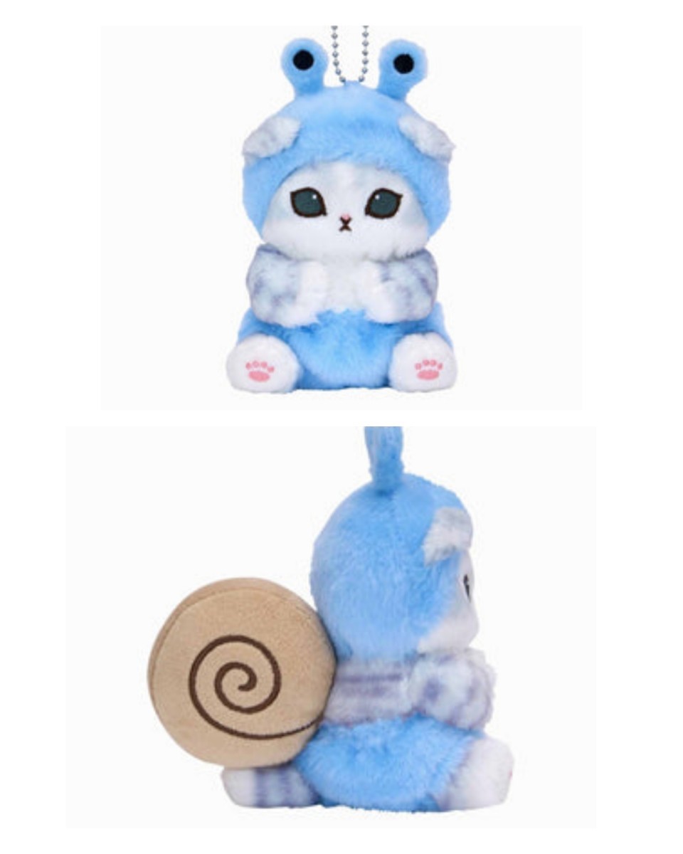 mofusand ぽわぽわ長毛種 マスコット カタツムリ レインコート