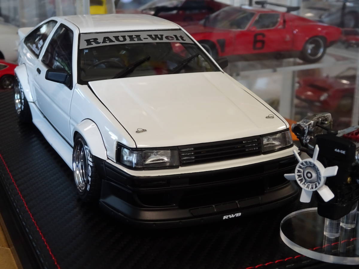 web限定 1/18 ignition model AE86 4AGエンジン AE86