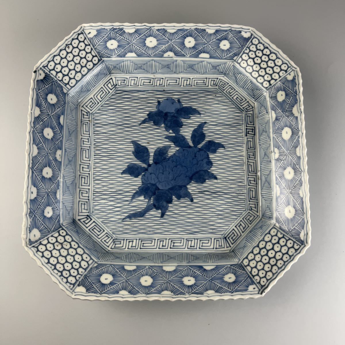 骨董染付角大皿 【公式通販】