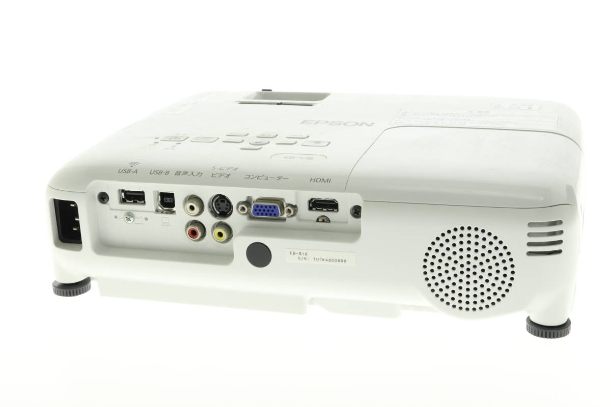 EPSON EB-518 プロジェクター 本体 付属品あり EPSON EB-518 プロジェクター 本体 付属品あり