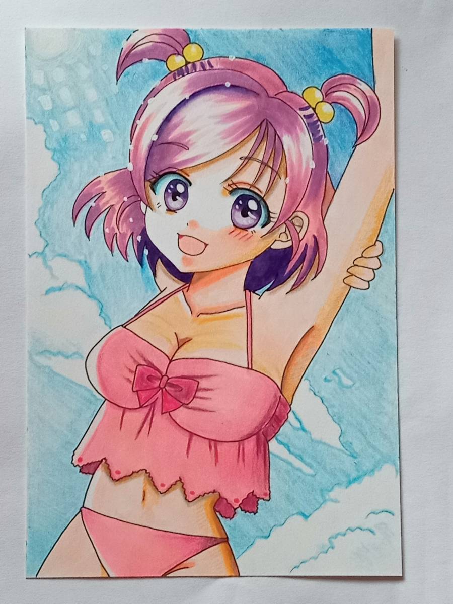 未使用】手描きイラスト 夢原のぞみ キュアドリーム Yes!プリキュア5