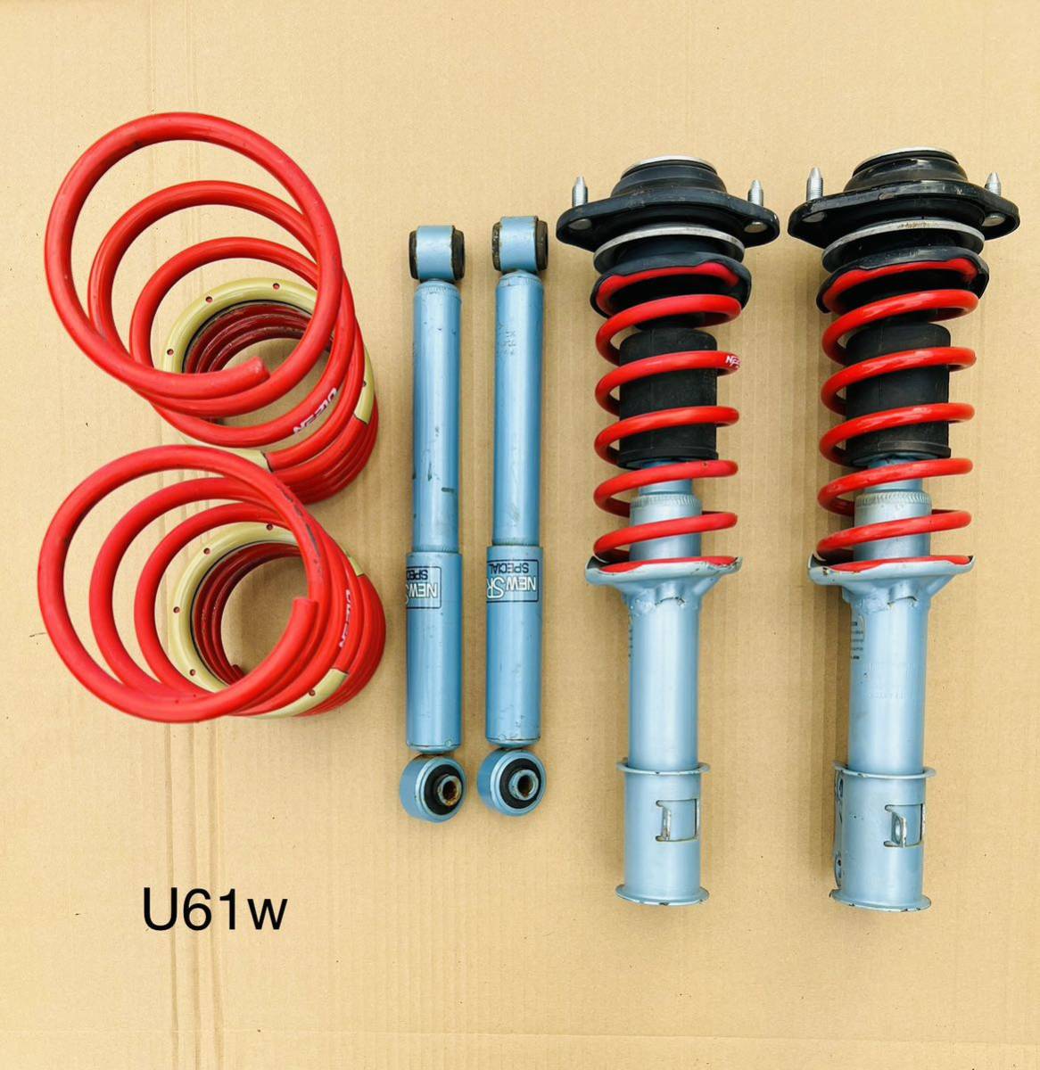 【目立った傷や汚れなし】ミニキャブ タウンボックス クリッパー KYB NEW SR 車高調 サスペンション U61V/U61T/U71V