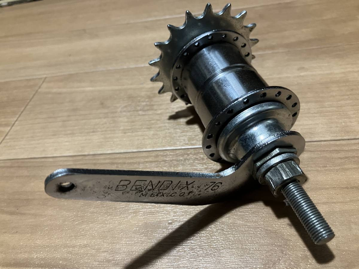 【傷や汚れあり】 old bmxコースターブレーキ Bendix 76 Coaster Brake 36 Hole Bendix 18 T ...