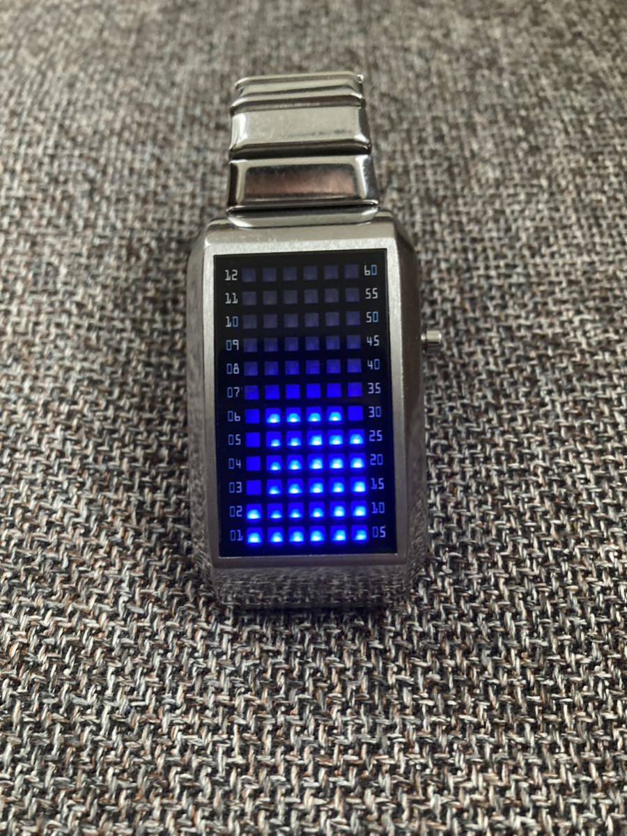 傷や汚れあり】【レア】PIMP LED デジタルウォッチ ブルー seahope 