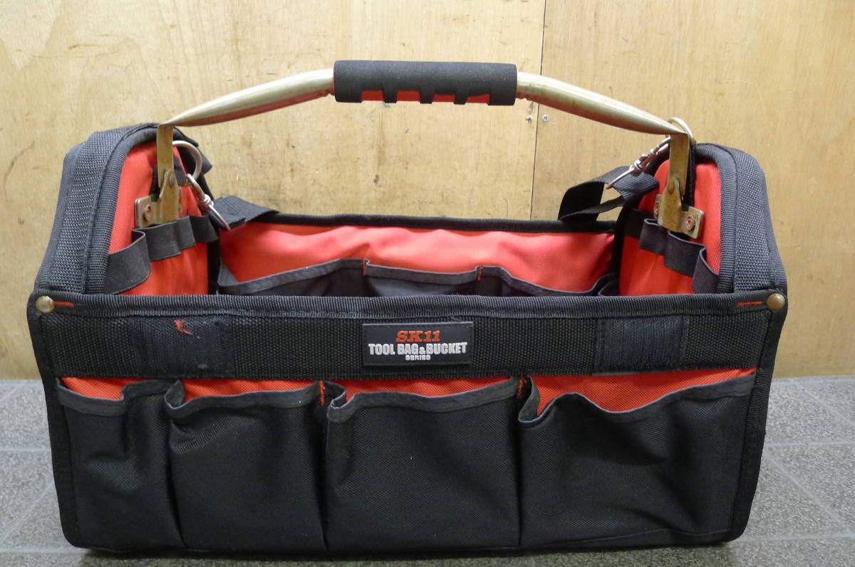 【傷や汚れあり】LL366 藤原産業(SK11) ツールキャリーバッグPRO[TOOLBAG&BUCKET SERIES] サイズ幅約44