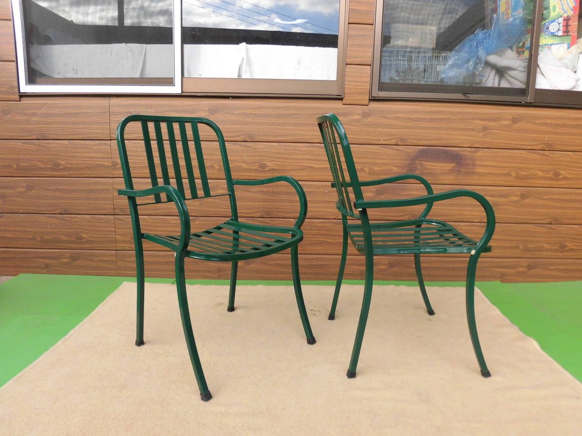 即購入OK】emu エミュー ガーデンチェア 2脚 イタリア製 やや傷や汚れ
