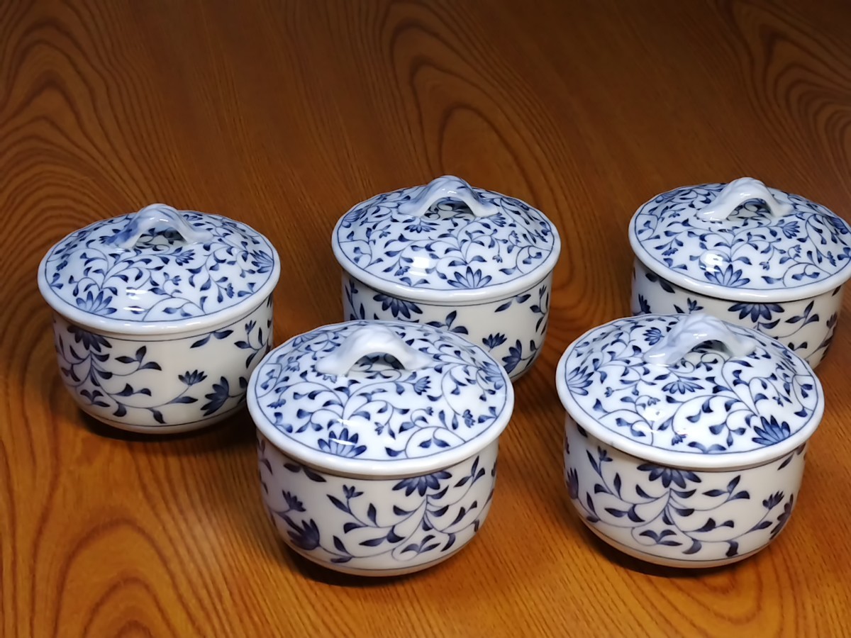 有田焼 茶碗蒸し器 陶器製 6客セット 有田焼 茶碗蒸し器 陶器製 6客セット