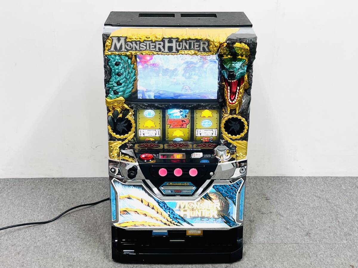 パチスロ実機「モンスターハンター 月下雷鳴ZX」 （エンターライズ）